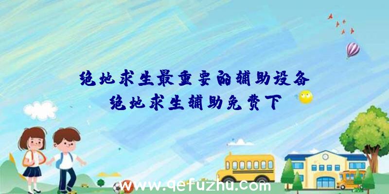 「绝地求生最重要的辅助设备」|绝地求生辅助免费下